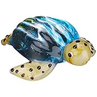 Amazon.co.jp: かわいらしい ガラス細工 ウミガメ 小 ライトブルー